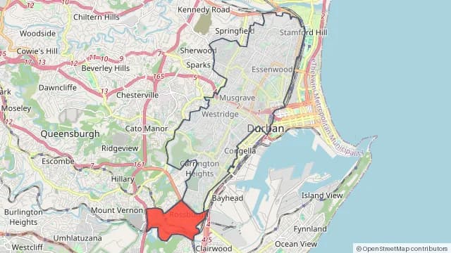 Map of areas affected by the power outage around Berea